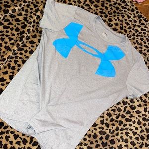 Under Armour dri-fit material shirt.